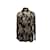 Top preto e dourado Moschino Couture de seda com botões tamanho IT 42  ref.1238507