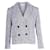 Hugo Boss Blazer Boss à boutonnage doublé en mélange de laine et polyester noir et blanc  ref.1238569