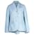 Lanvin Cape Blazer Jacket in Light Blue Wool  ref.1238609