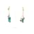 Autre Marque Boucles d'oreilles J doublées LA T.  métal Multicolore  ref.1238662