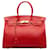 Hermès Hermes red 2011 Clemence Birkin Retourne 35 Leather Pony-style calfskin  ref.1238724