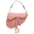 Dior Pink Mini Leather Saddle Bag Pony-style calfskin  ref.1238729