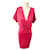 Paul & Joe Paul & Jo batwing sleeve midi dress 38 candy pink silk and cotton  ref.1238734