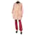 Marni Abrigo de piel rosa - talla UK 6  ref.1238740