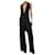 Norma Kamali Black halter neck jumpsuit - size S Polyester  ref.1238744