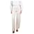 Eric Bompard Cream wide-leg trousers - size UK 6 Cotton  ref.1238747