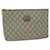 GUCCI GG Plus Supreme Clutch Bag PVC Leather Beige Auth 63606  ref.1238815