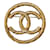 Broche Chanel CC de oro Dorado Metal  ref.1238972