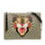 Bolsa transversal Gucci GG Supreme Angry Cat marrom Couro  ref.1238975