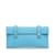 Hermès Blue Hermes Epsom Quelle Idole Kelly Doll Wallet Leather  ref.1238980