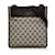 Braune flache Messenger-Umhängetasche aus Gucci-GG-Canvas Leinwand  ref.1238997