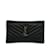 Black Saint Laurent Monogram Chevron Bill Pouch Leather  ref.1238999