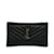 Bolsa preta Saint Laurent Monograma Chevron Bill Preto Couro  ref.1238999