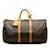 Braunes Louis Vuitton-Monogramm Keepall Bandouliere 50 Reisetasche Leder  ref.1239010