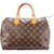 Louis Vuitton Louis Vuittion Canvas Mongram Speedy 30 handbag Brown Leather  ref.1239060