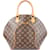Louis Vuitton Canvas Monogram Ellipse MM Handbag Brown Leather  ref.1239067