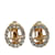 Autre Marque Logo Rhinestone Clip On Earrings  ref.1239085