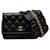 Wallet On Chain Carteira Chanel Romance em pele de cordeiro preta com corrente Preto Couro  ref.1239133