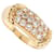 Autre Marque Headband ring 52 In yellow gold 18K 5.4gr and 16 shiny diamonds 0.4CT GOLD RING Golden  ref.1239241