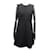NEW LOUIS VUITTON DRESS SIZE 38 M IN BLACK WOOL NEW BLACK WOOL DRESS  ref.1239267