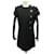 LOUIS VUITTON DRESS WITH BUTTONS SIZE M 38 BLACK WOOL BLACK WOOL DRESS  ref.1239268