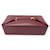 Hermès VINTAGE TOILETRY BAG HERMES POCKET CLOCHE LEATHER BOX RED BORDEAUX TOILETRY  ref.1239296