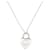 TIFFANY & CO RETURN TO SILVER HEART PENDANT NECKLACE 925 NECKLACE Silvery  ref.1239298