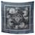 Hermès HERMES EX LIBRIS SQUARE SCARF 70 IN NAVY BLUE SILK AND POLYAMIDE SCARF Leather  ref.1239324