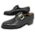 JM WESTON LOAFERS WITH BUCKLE 678 7.5E 41.5 wide 42 Shoe trees Black Leather  ref.1239349
