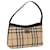 BURBERRY Nova Check Shoulder Bag PVC Beige Brown Auth yk10295  ref.1239757