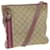 Bolso de hombro GUCCI GG Canvas Sherry Line Beige Rosa Púrpura 144388 EP de autenticación3192  ref.1239791