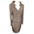 Chanel Skirt suit Golden Silk Wool Viscose Tweed  ref.1239837