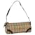 BURBERRY Nova Check Shoulder Bag PVC Leather Beige Auth 65426  ref.1239853