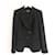 Giorgio Armani veste blazer ample noire à boutons asymétriques Synthétique  ref.1240158