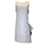 Sofie D'Hoore Azul / Vestido midi sin mangas de rayas blanco Algodón  ref.1240245