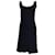 Jil Sander Black Ruffled Sleeveless Midi Dress Polyester  ref.1240246
