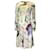 Stella Mc Cartney Stella McCartney Elfenbein Multi 2022 Bedrucktes langärmliges Midikleid aus Jersey Mehrfarben Viskose  ref.1240250