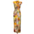Autre Marque La linedJ Rita-Kleid aus fließendem Jersey mit mehrfarbigem Holi-Print in Gelb Mehrfarben Viskose  ref.1240253