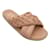 Pedro Garcia Beige Prali Woven Braided Leather Slide Sandals  ref.1240255