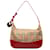 Tan Burberry Haymarket Check Shoulder Bag Camel Leather  ref.1240282