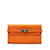 Hermès Cartera naranja Hermes Epsom Classic Kelly Cuero  ref.1240290