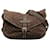Brown Louis Vuitton Monogram Mini Lin Saumur 30 Crossbody Bag Leather  ref.1240334