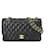 Classique Chanel Double Flap Cuir Noir  ref.1240473