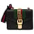 GUCCI Web Sherry Line Chain Silvi Shoulder Bag Leather Black 431666 auth 49437A  ref.1240538