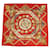 Hermès HERMES CARRE 90 Rocaille Scarf Silk Red Auth hk761  ref.1240560