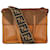 Zucca Fendi Brown square leather shoulder bag  ref.1240714