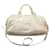 Miu Miu Sac bowling en cuir verni embossé croco Blanc Écru  ref.1240734