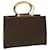 Céline CELINE Macadam Canvas Hand Bag PVC Leather Brown Auth am3558 Synthetic Leatherette  ref.1240793