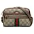 Gucci Brown Mini GG Supreme Ophidia Crossbody Bag Beige Cloth Cloth  ref.1240898