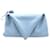 Bolsa Clutch Bottega Veneta Azul BV Trine Angular Couro  ref.1240938